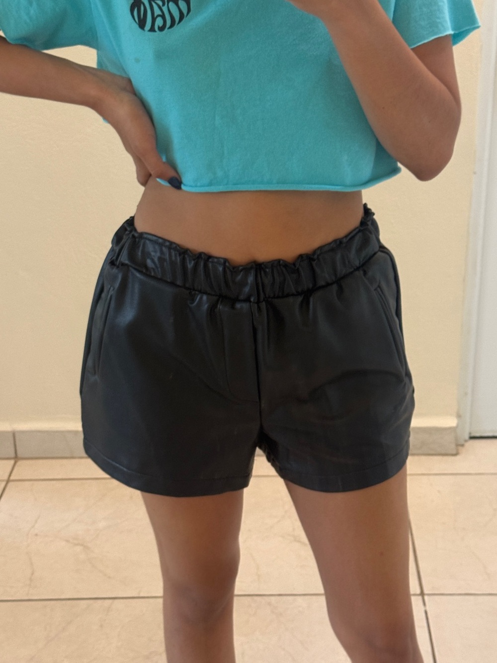 Forever 21 Faux Leather Shorts Like New S